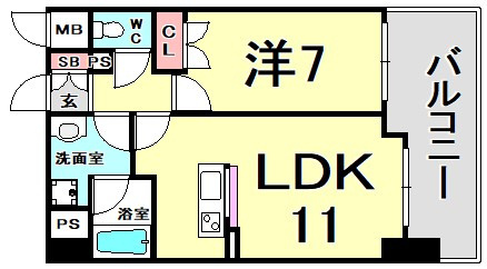 CITYSPIRE新神戸の間取り