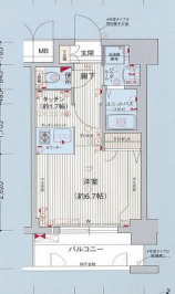 プレサンス三宮東アルバーナの間取り
