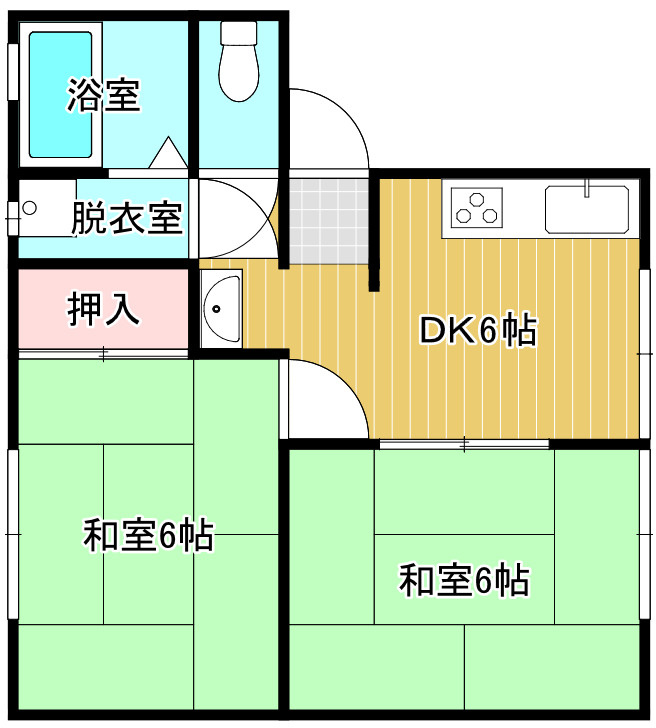 コーポ大磯の間取り