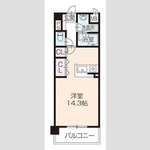 OA FLAT西延末の間取り