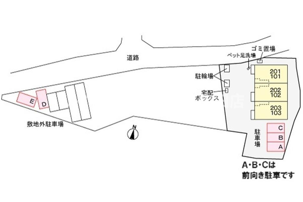 ドミール　トキワ※初期費用分割あと払いサービス利用可能物件の区画図