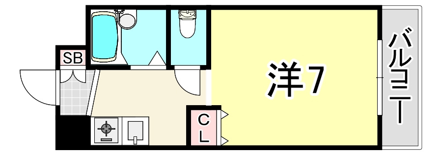 尼崎市水堂町３丁目の賃貸マンションの間取り