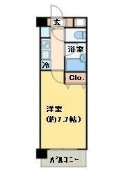 ラグジュアリーアパートメント両国の間取り
