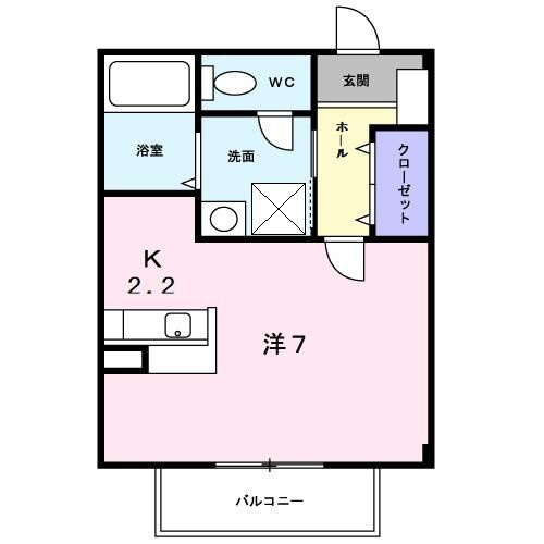 松戸市馬橋のアパートの間取り