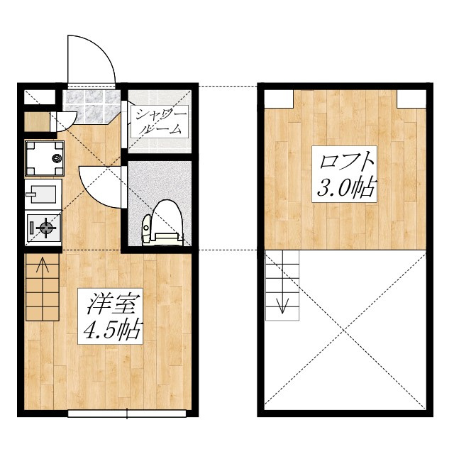 ポラリス上十条の間取り|使いやすい間取りです☆