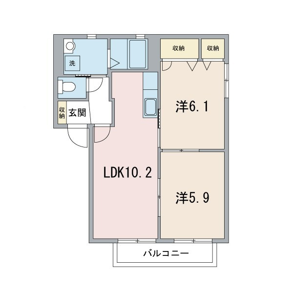 ソレーユⅡの間取り