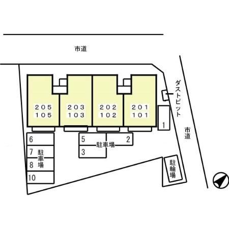 アンクレージュ・ＶＡＮの区画図
