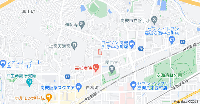ガーデンハイツの地図