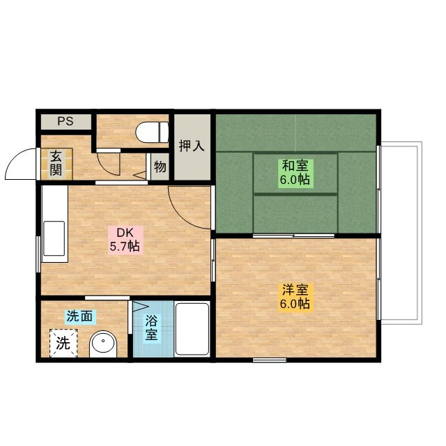 ガーデンハイツの間取り