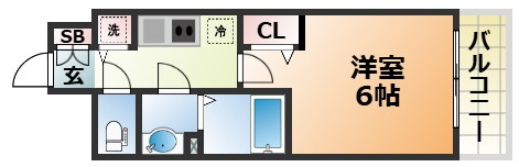 プレサンス三宮エレガンシアの間取り