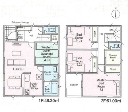 久世郡久御山町下津屋　第2期　新築一戸建ての間取り|6号地