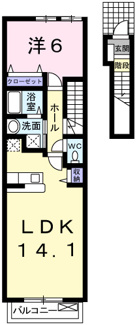 【間取り】 | アルカンシエルＢ
