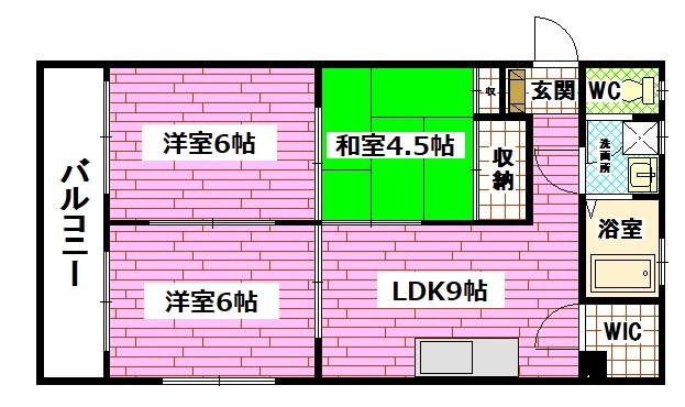空城コーポの間取り