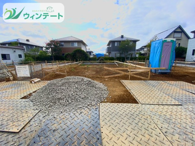 龍ケ崎市城ノ内4丁目3番　新築戸建の外観|現在建築中です！お近くの同仕様内観の物件も見れますのでお気軽にお問い合わせください！