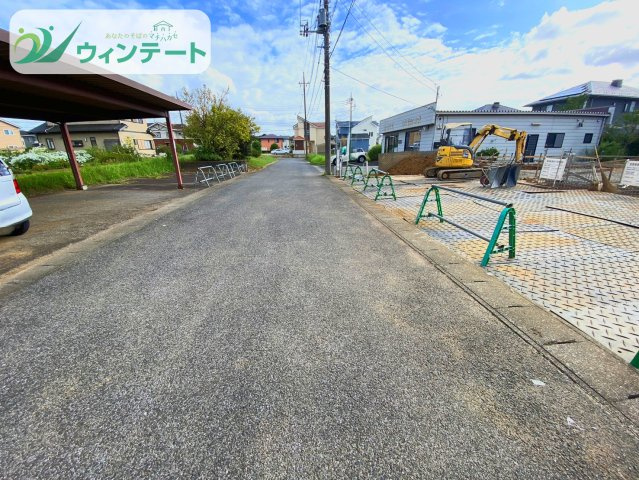 龍ケ崎市城ノ内4丁目3番　新築戸建の前面道路含む現地写真|現地写真です。敷地面積180.20㎡（54.51坪）とゆとりの広さ。日当たりや風通しはぜひ現地でご確認ください。