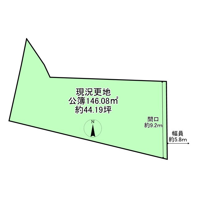 大宮一ノ井町 建築条件付き 土地の土地図