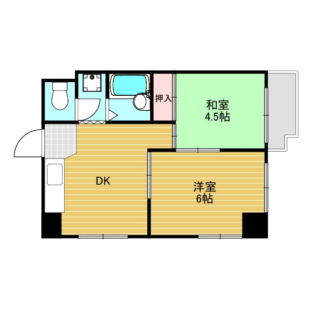 サンハイツ大阪屋の間取り