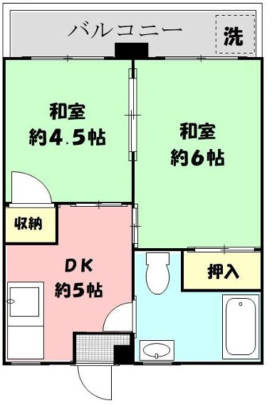 第一福原マンションの間取り