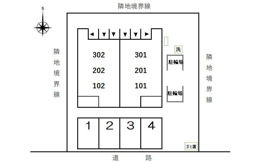 ステーブル上流の区画図