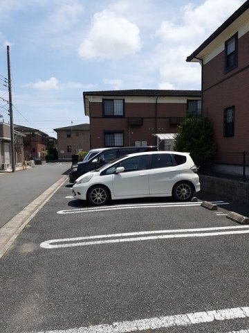 駐車場に車を止められます