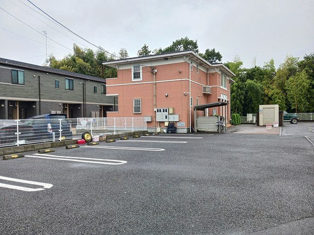 駐車場に車を止められます