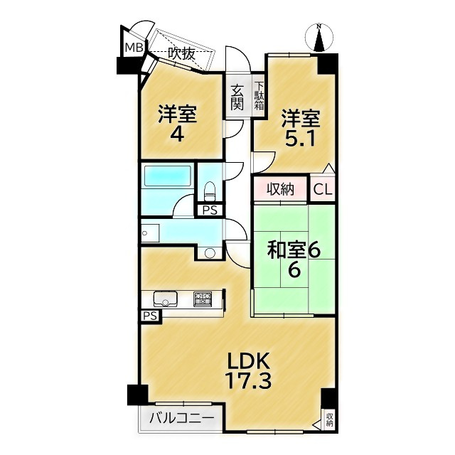 コスモトゥデイの間取り