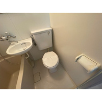 落ち着いた色調のトイレです