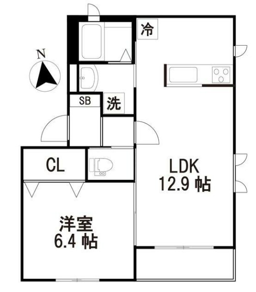 シャーメゾン花小金井A Aの間取り