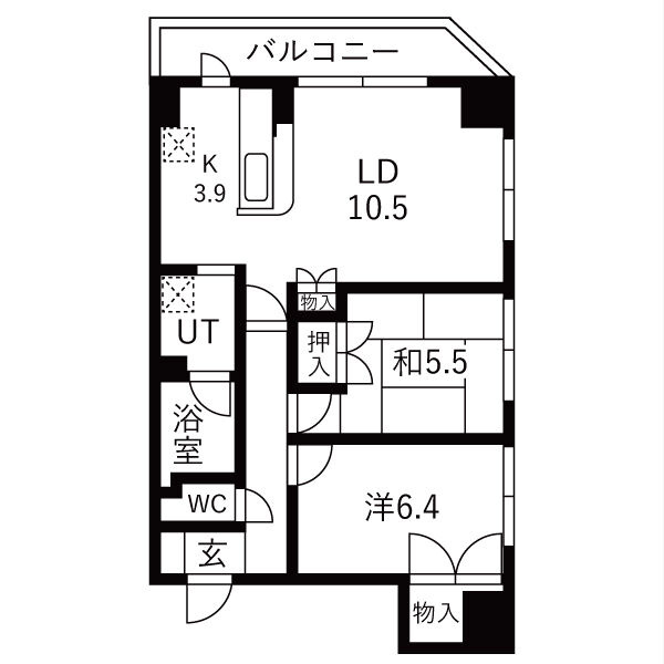 東加古川ミオの間取り