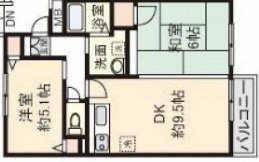 US-1住吉東の間取り