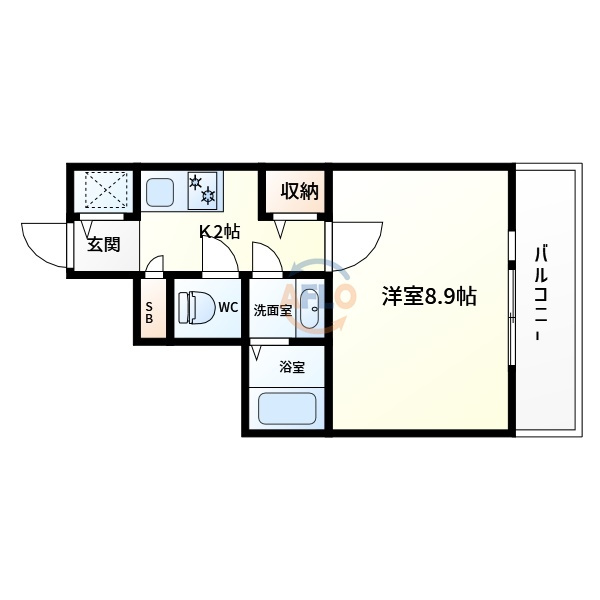 ジュネス東住吉の間取り|ジュネス東住吉　間取り
