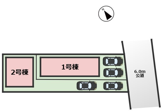 MIRASUMO熱田区伝馬町227②｜名古屋市の戸建ならホームアップの区画図