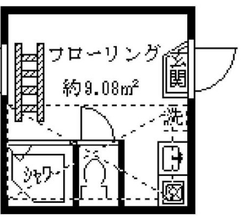 中野区白鷺１丁目のアパートの間取り