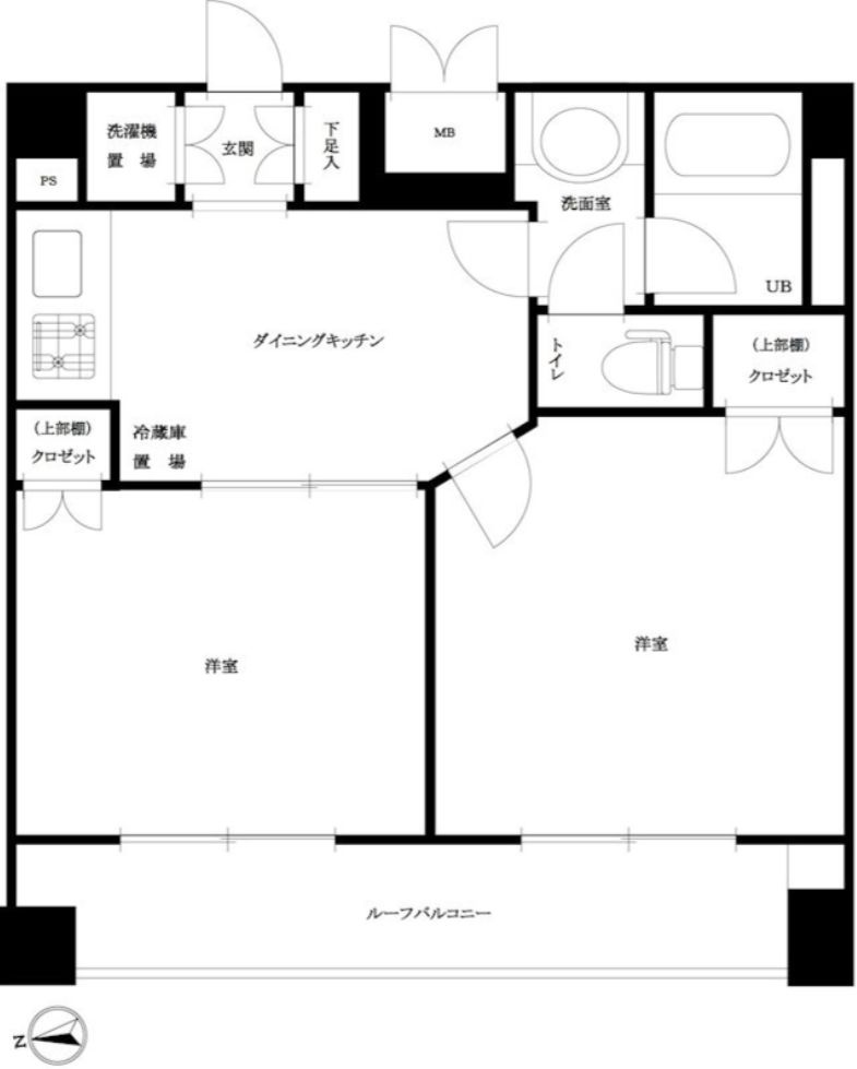 ルーブル高田馬場参番館の間取り