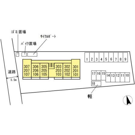 Ariaの区画図