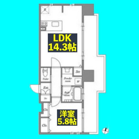ファーストレジデンス栄の間取り