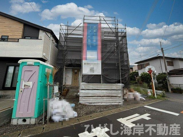平塚市東真土4丁目　新築戸建の外観|9月5日撮影　建築中　現地外観