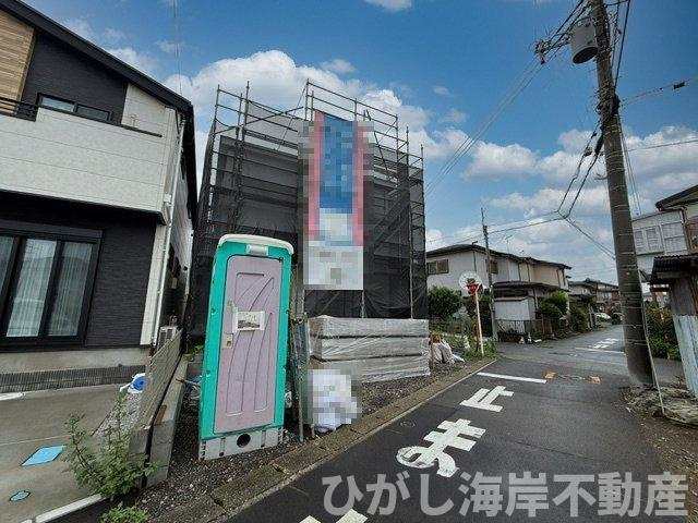 平塚市東真土4丁目　新築戸建の外観|9月5日撮影　建築中　現地外観