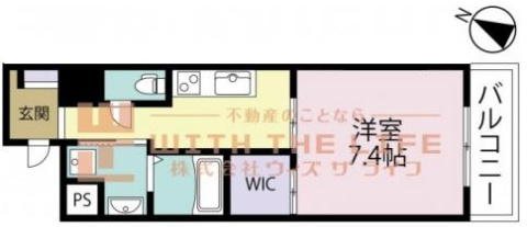 Aletta（アレッタ）合川町【キャッシュバック対象物件】の間取り