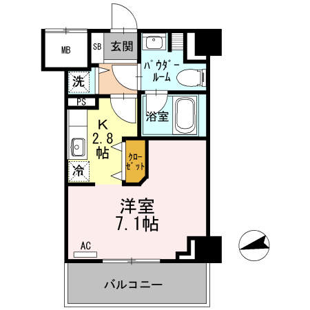 プレコート上鳥羽の間取り