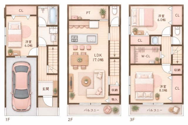 河北中町　中古一戸建ての間取り|間取り図はいかがですか？ご希望を叶える間取りですか？リビングの広さは？水回りの位置は？カウンターキッチン？など色々な情報が集約されています。弊社ではリフォームなどのご相談も承っております。