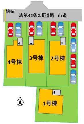 よかタウン／北区鶴羽田3丁目1期／3号棟の区画図