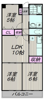 【間取り】 | グランメゾン市野倉