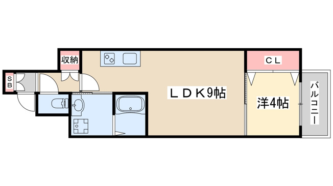 【間取り】 | セオリー天神橋アベニール