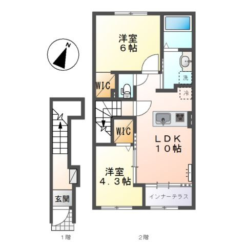 アンソレイユ　ロコの間取り