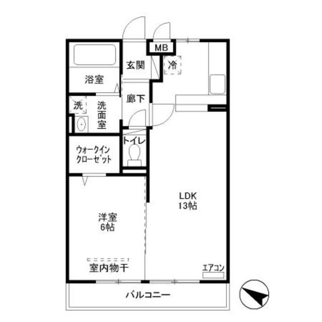 ウィスタリア　Gの間取り|間取り図