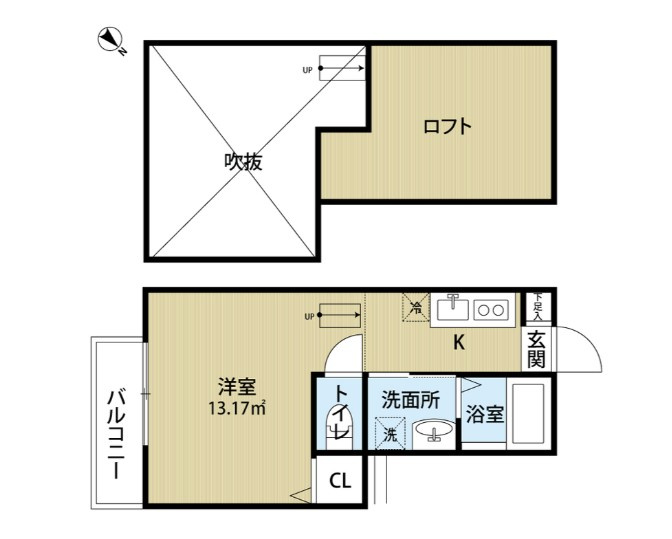 フラットの間取り