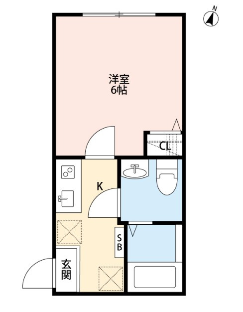 オリーブ　西堀の間取り