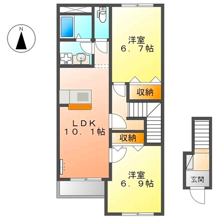 ペットピア春日の間取り