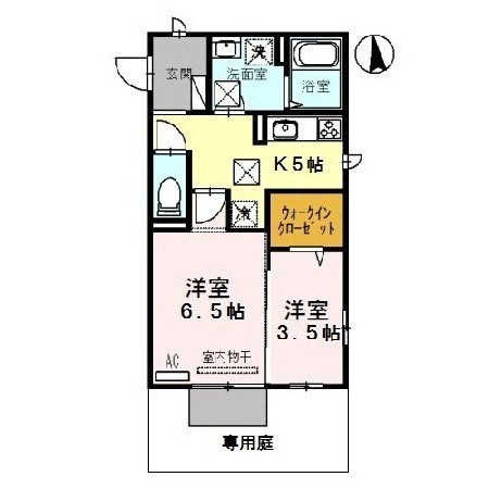 ミル・クレール アネックス　B棟の間取り